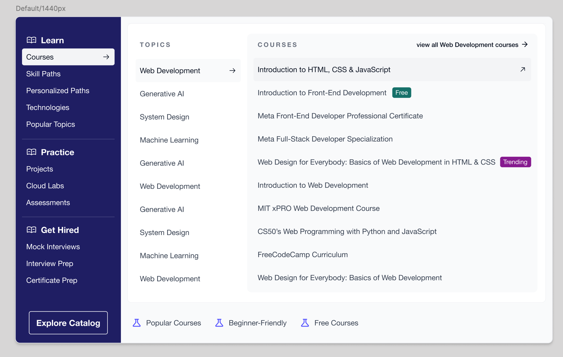 Iteration with a darker Layer 1 navigation panel