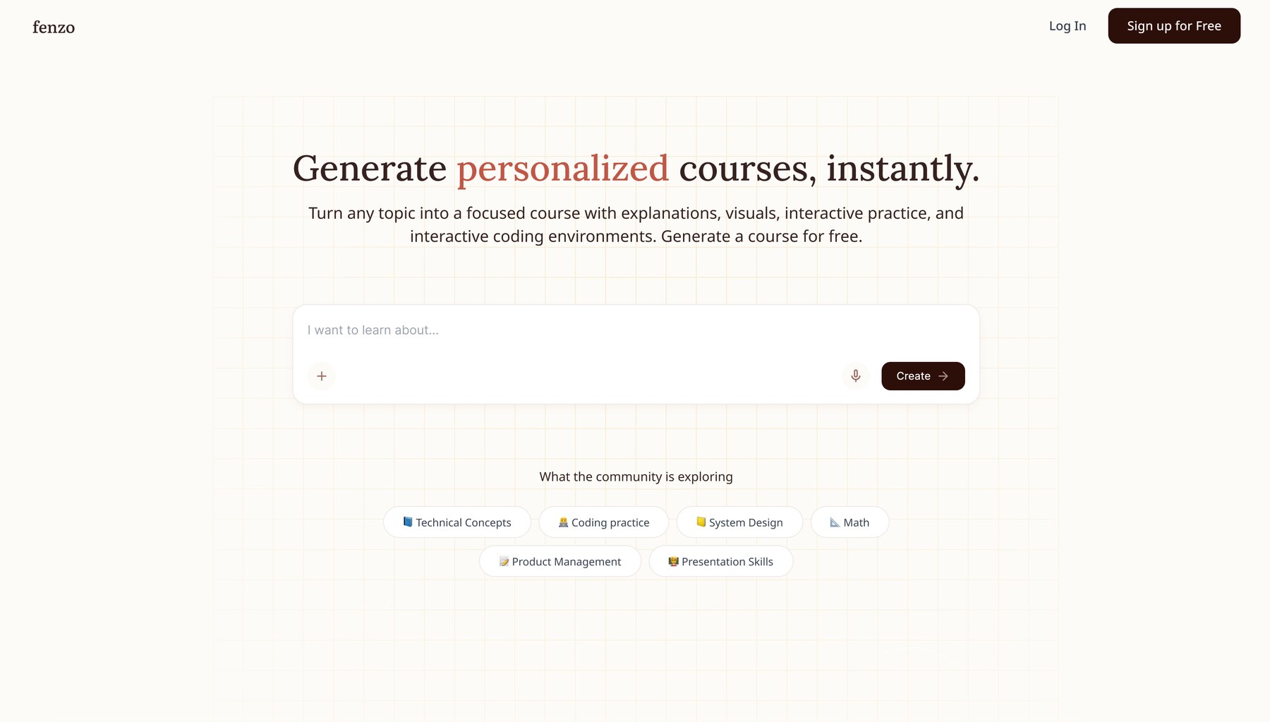 Brand direction 1, warm and minimal with mixed serif and sans