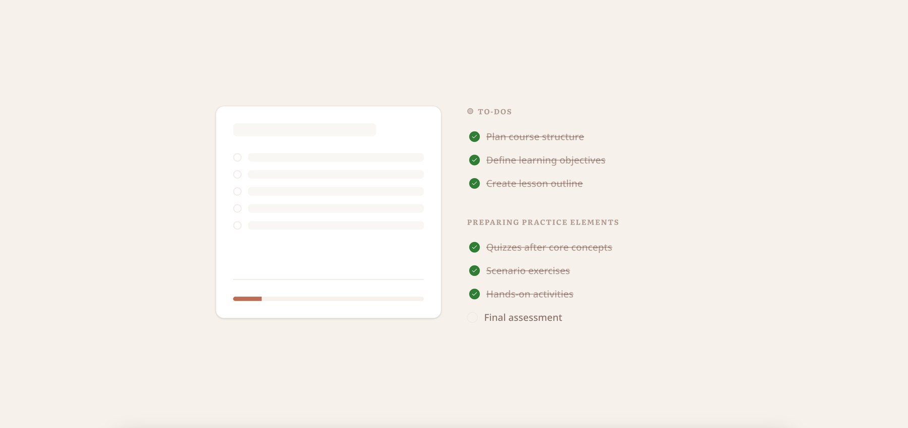 Prototype course outline